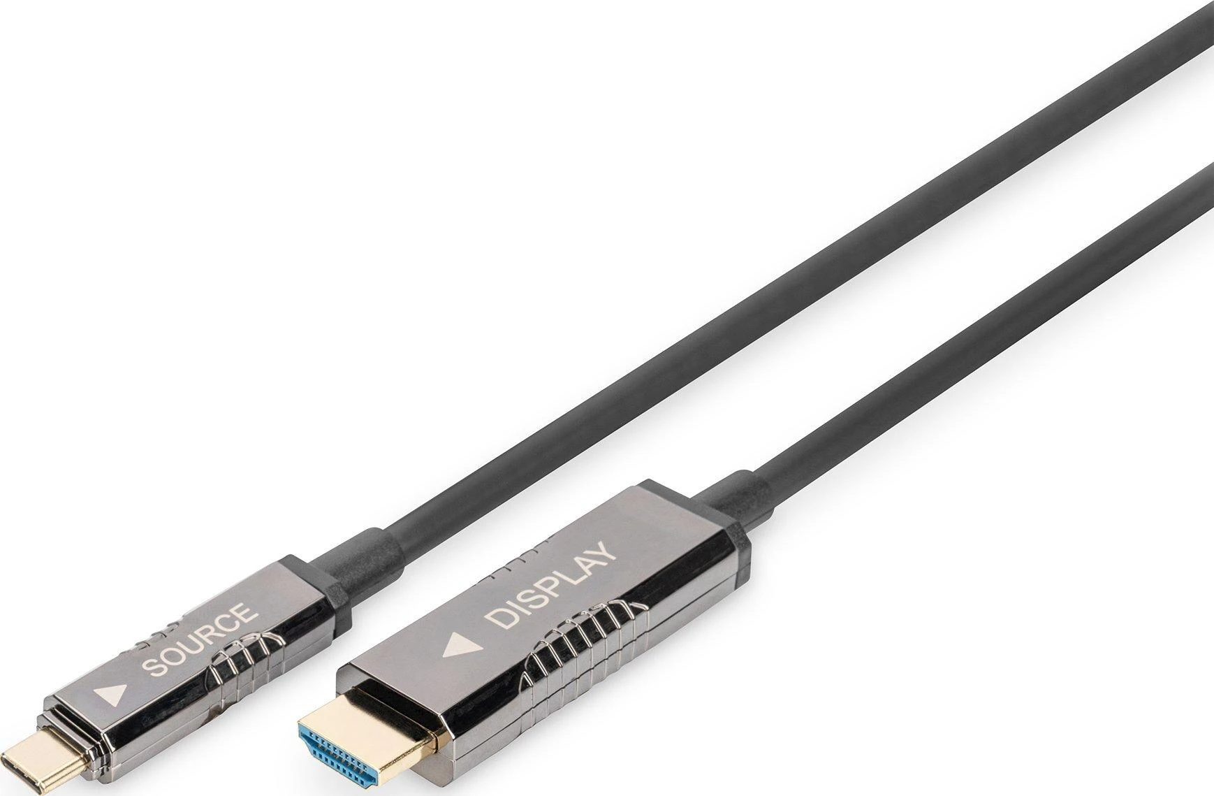 Assmann Electronic DIGITUS USB – C tipo į HDMI AOC FO Adapterio laidas HDMI Versija 2.0 Max 4Kx2K 60Hz 20m