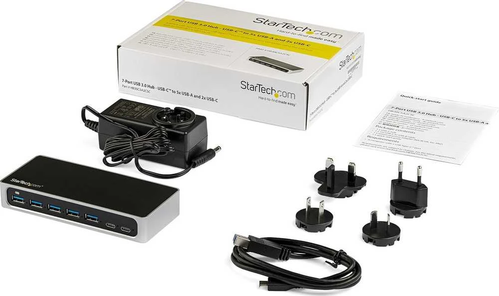 HUB USB StarTech 2x USB-C + 5x USB-A 3.0 (HB30C5A2CSC)