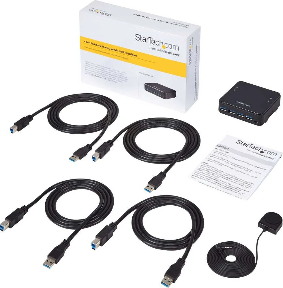 HUB USB StarTech 4x USB-B + 4x USB-A 3.0 (HBS304A24A)