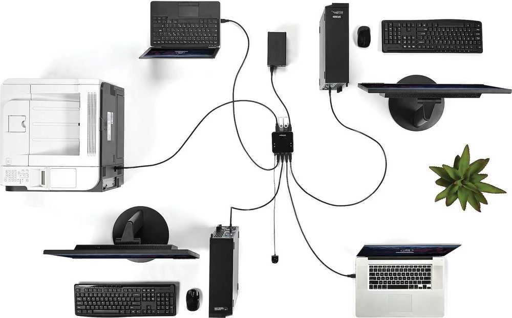HUB USB StarTech 4x USB-B + 4x USB-A 3.0 (HBS304A24A)