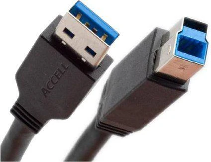 Inline 35350 USB kabelis USB 3.0 kištukas A / B kištukas 5m juodas