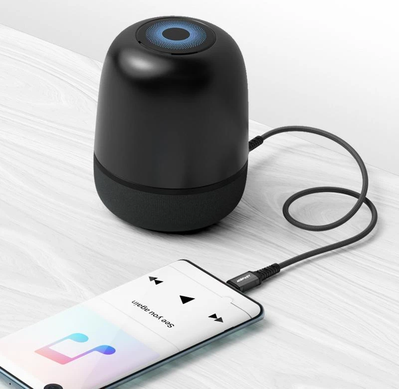 Audio adapteris Acefast C1-08 USB-C to 3.5mm (M) 1.2m juodas