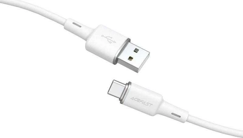 USB kabelis Acefast C2-04 USB-A į USB-C 1.2m baltas