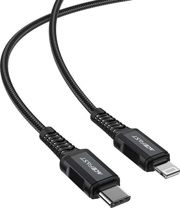 USB laidas Acefast C4-01 MFi PD30W USB-C to Lightning 1.8m juodas