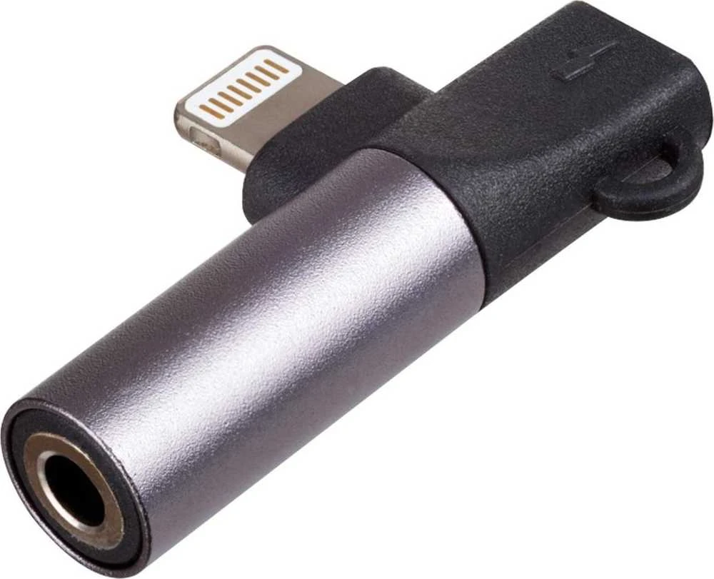 USB kabelis Akyga Žaibas - mini Jack 3,5 mm Juodas (AK- AD- 63)
