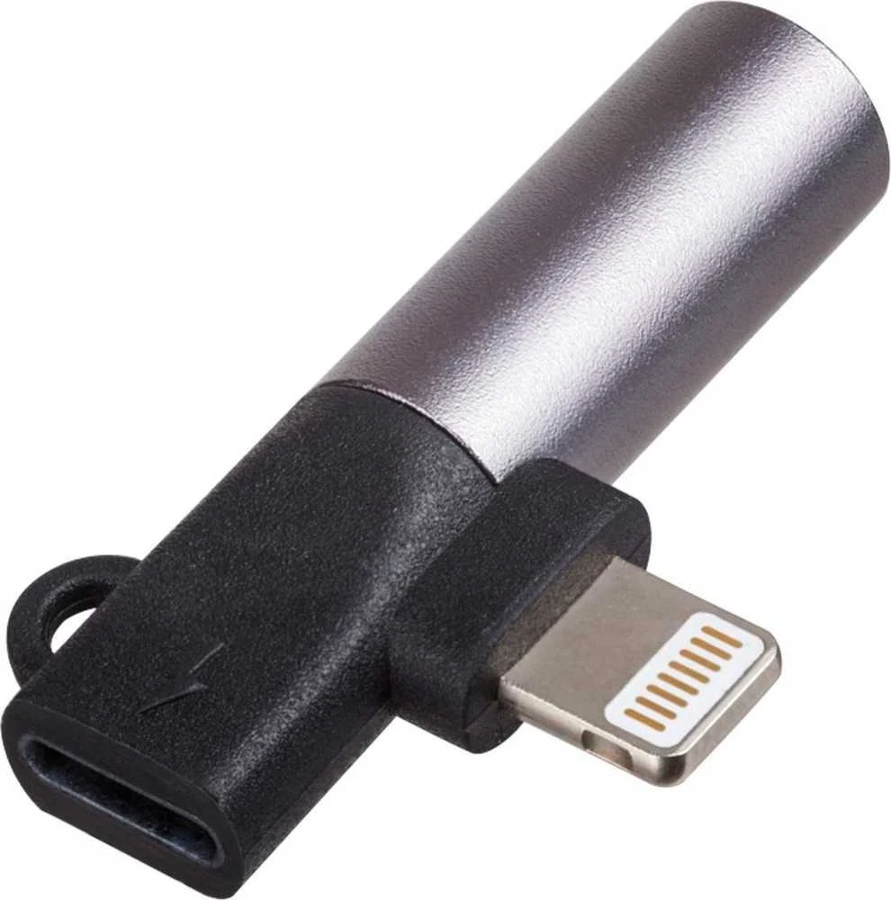 USB kabelis Akyga Žaibas - mini Jack 3,5 mm Juodas (AK- AD- 63)
