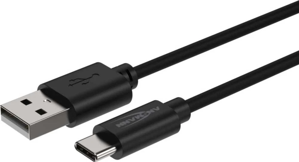 Ansmann duomenų ir įkrovimo kabelis iš USB į USB-Typ-C 100 cm