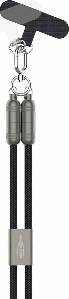 USB kabelis Ansmann USB-C - USB-C 1,2 m juodas (1700-0190)