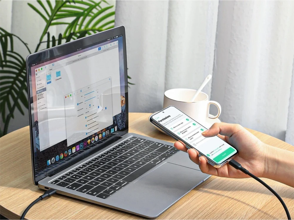 USB kabelis Aukey USB-C - USB-C 1,8 m juodas (Aukey)