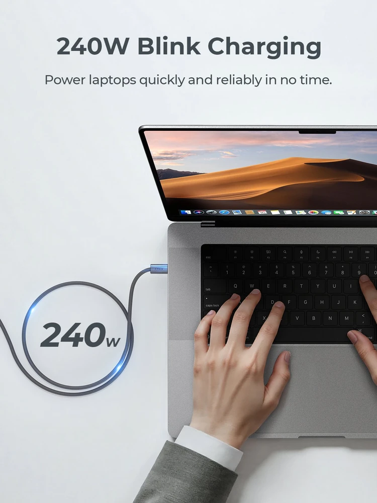 USB kabelis Aukey USB-C - USB-C 1,8 m pilkas (Aukey)