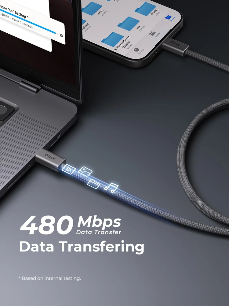 Nezatříděno USB kabelis Aukey USB-C - USB-C 1,8 m pilkas (Aukey)