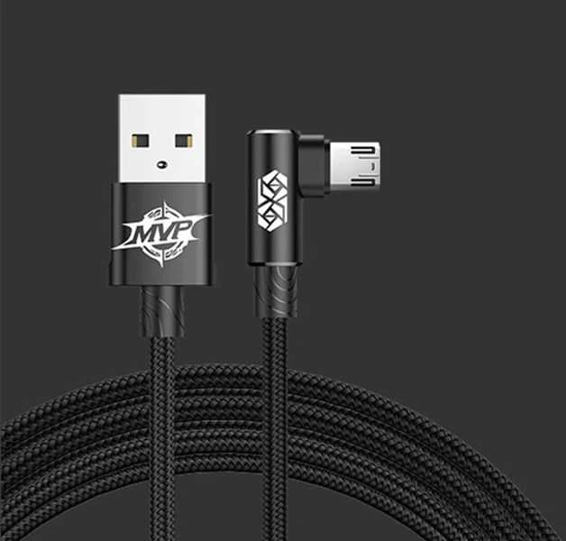 Baseus MVP Elbow USB MicroUSB pakrovimo laidas | 1.5A/2m
