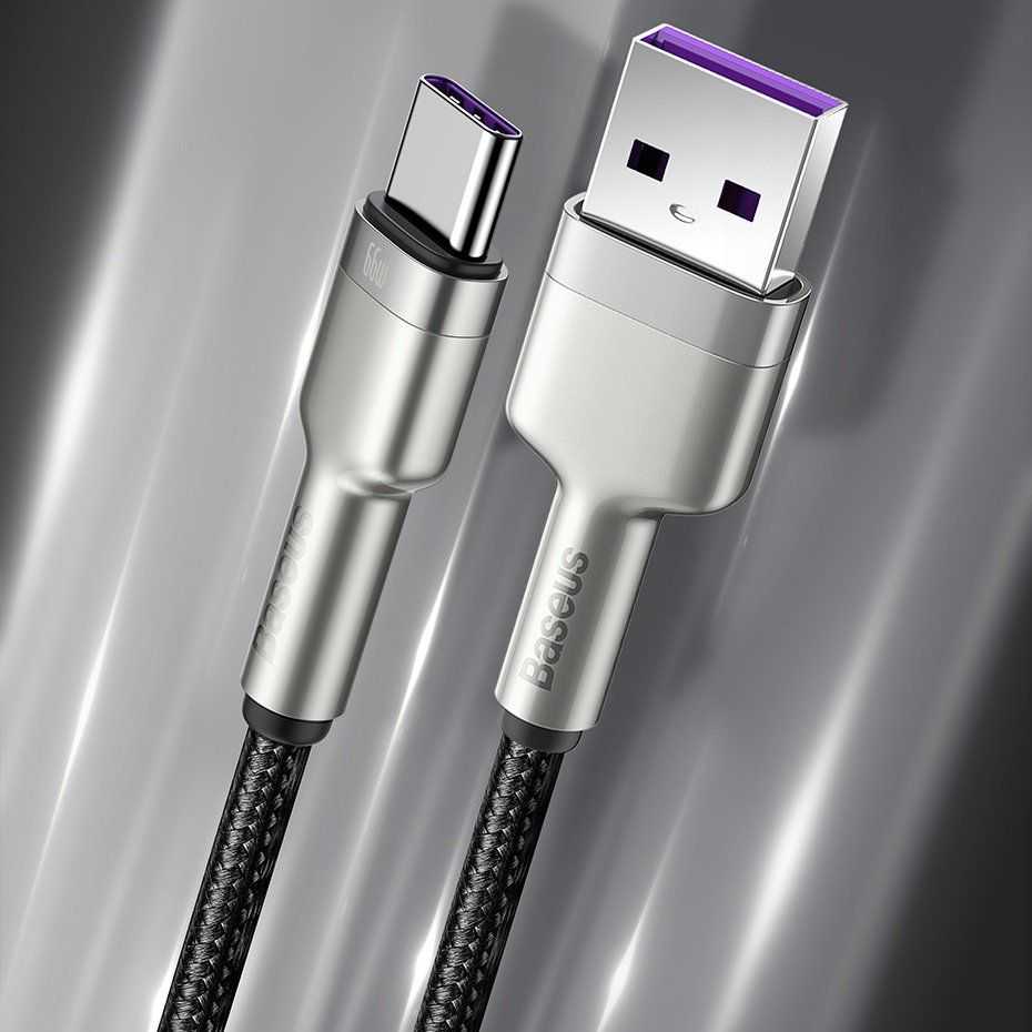 Baseus Cafule USB - USB-C laidas 66W 0.25m - Juodas