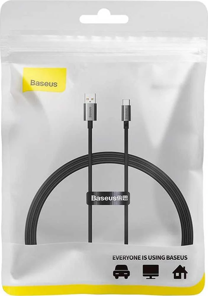 USB laidas per USB-C Baseus Superior 100W 1m (juodas)