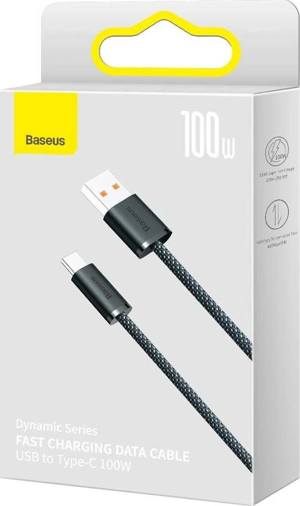 Baseus Dynamic Series USB - USB-C kabelis 100W 1m - Pilkas