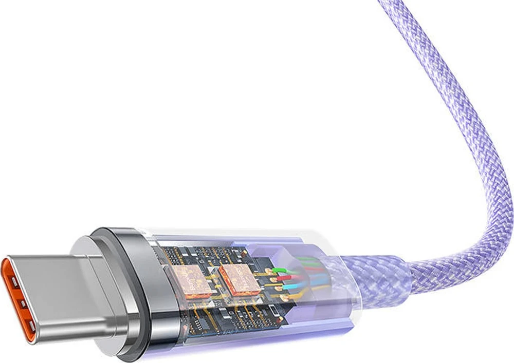 Greitas įkrovimas USB-C Baseus Flash, QC 3.0, Huawei SCP, Samsung AFC, 5A, 1m (žalia)