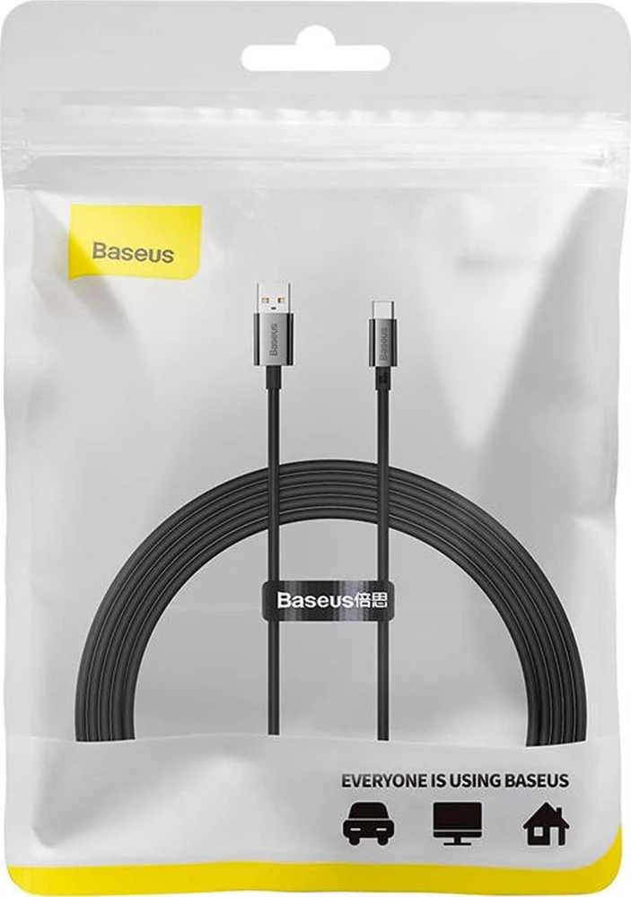 USB laidas per USB-C Baseus Superior 100W 2m (juodas)