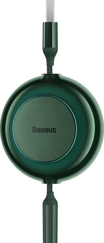 Baseus Bright Mirror 2 USB 3-in-1 kabelis skirtas micro USB - USB-C - Lightning 3.5A 1.1m - Žalias