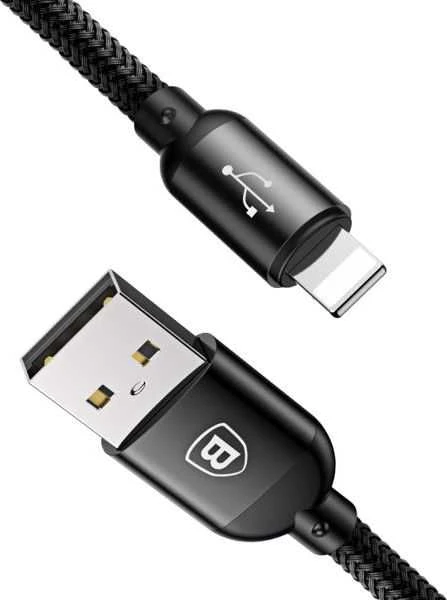 Baseus 3in1 kabelis USB-C / Lightning / Micro 3.5A 0.3m - Juodas