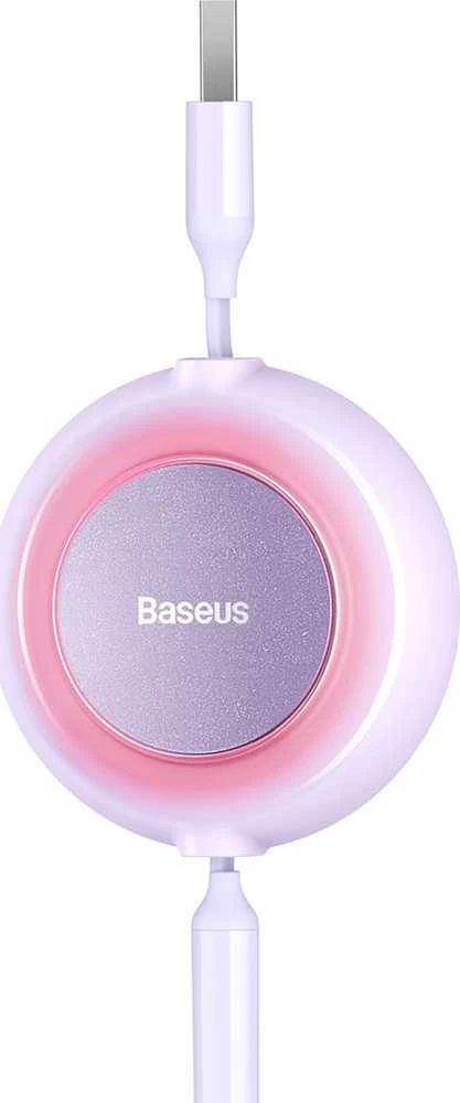 Baseus Bright Mirror 2 3-in-1 USB kabelis skirtas micro USB - USB-C - Lightning 3.5A 1.1m – Violetinė