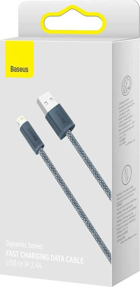 Baseus Dynamic Series kabelis USB - Lightning 2.4A 2m pilkas