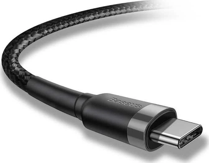 Baseus Cafule kabelis USB-C PD 2.0 QC 3.0 60W 2m - Pilka / Juoda