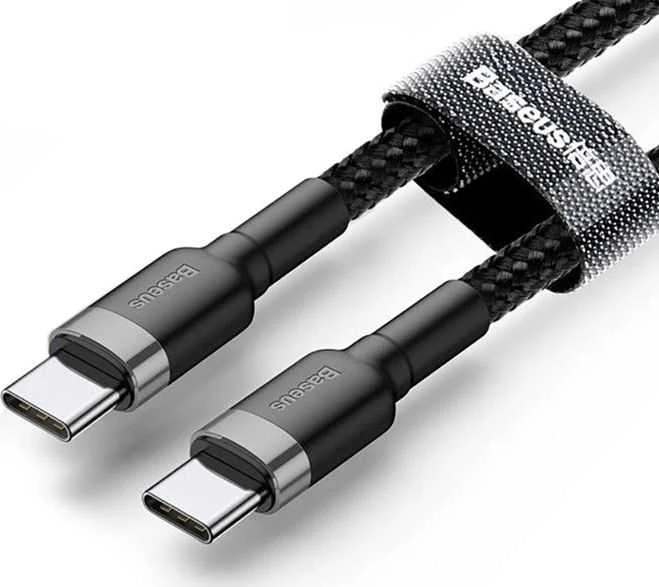 Baseus Cafule kabelis USB-C PD 2.0 QC 3.0 60W 2m - Pilka / Juoda