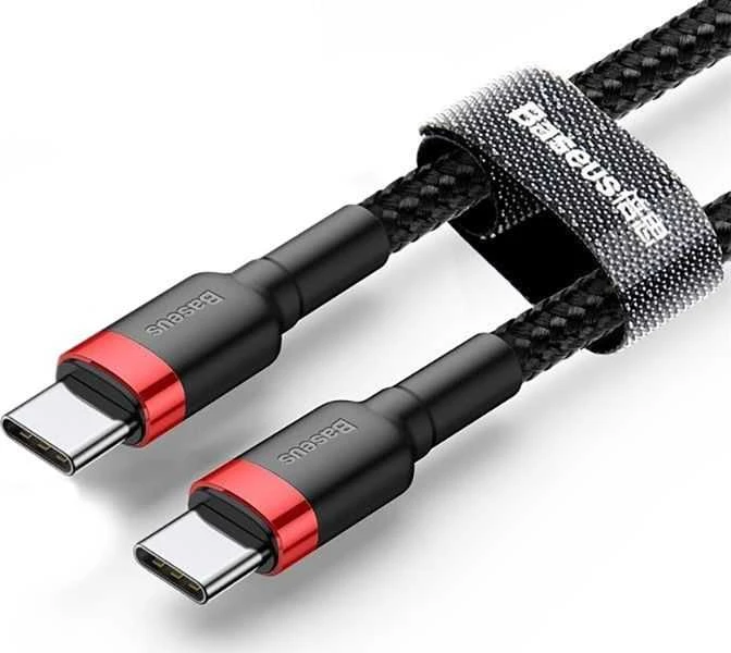 Baseus Cafule kabelis USB-C PD 2.0 QC 3.0 60W 2m - Juodas / Raudonas