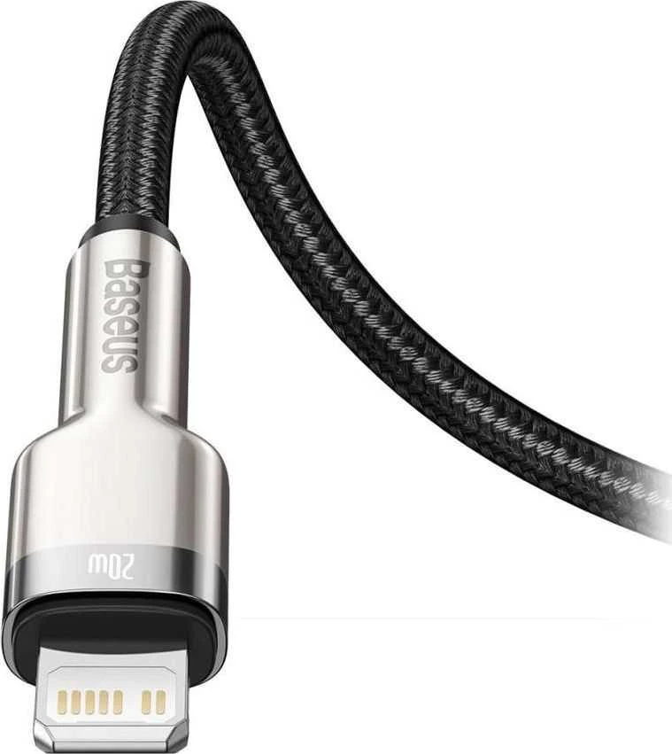 Baseus Cafule USB-C į Lightning kabelis PD 20W 1m - Juodas