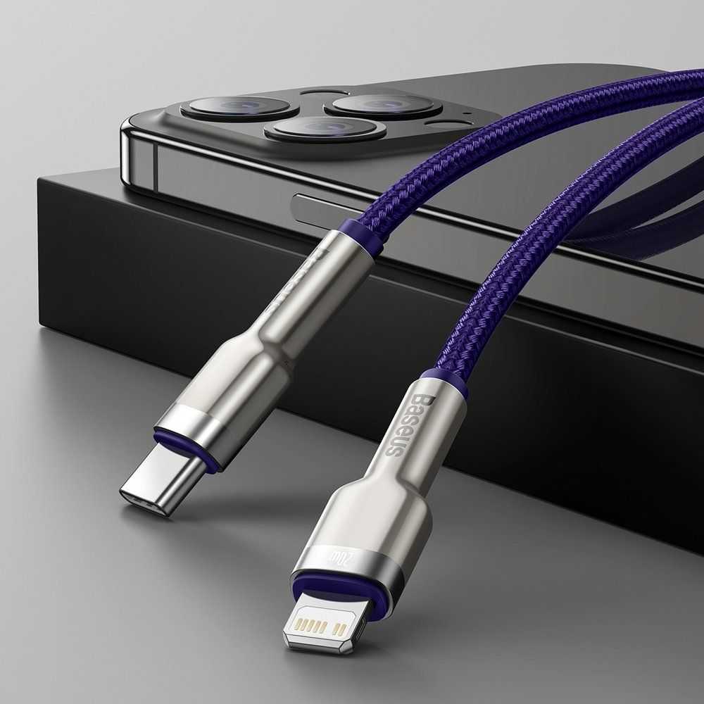 USB kabelis Baseus USB-C - Žaibas 1 m Violetinė (baseus _ 20210316153516)