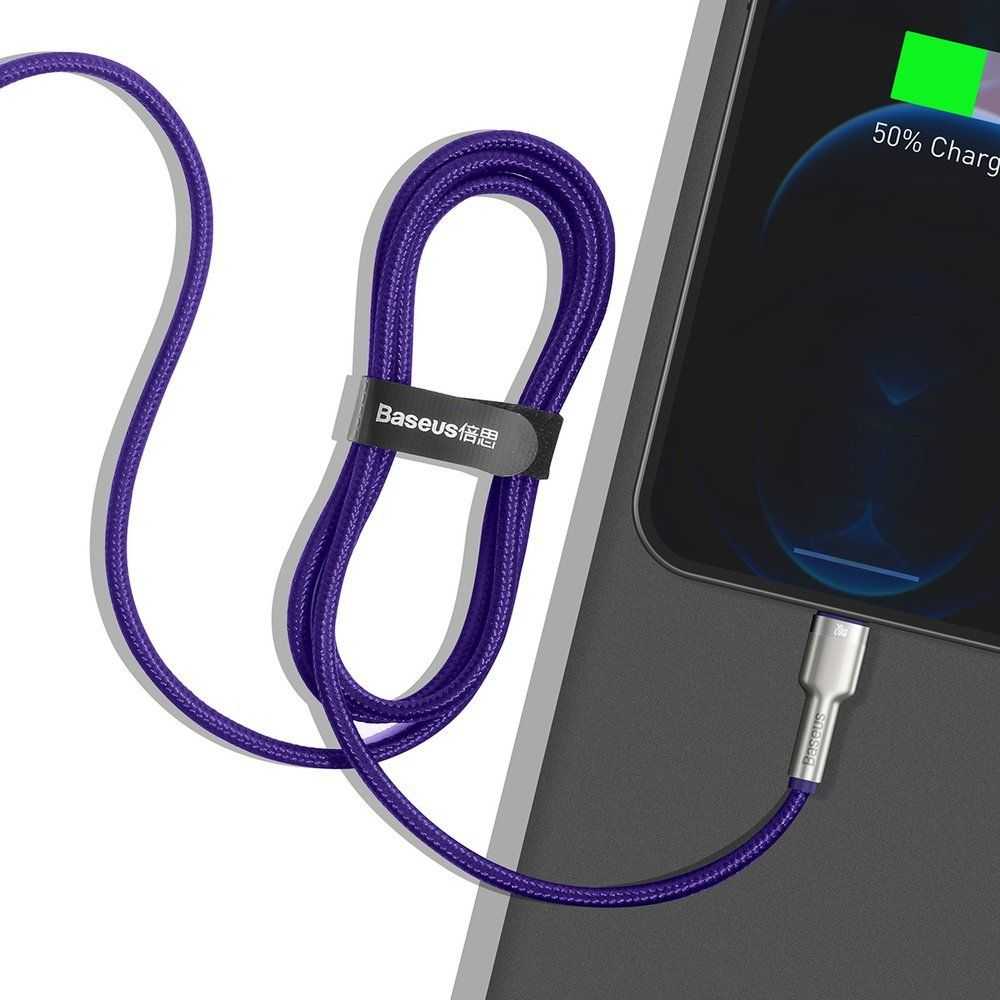 USB kabelis Baseus USB-C - Žaibas 1 m Violetinė (baseus _ 20210316153516)