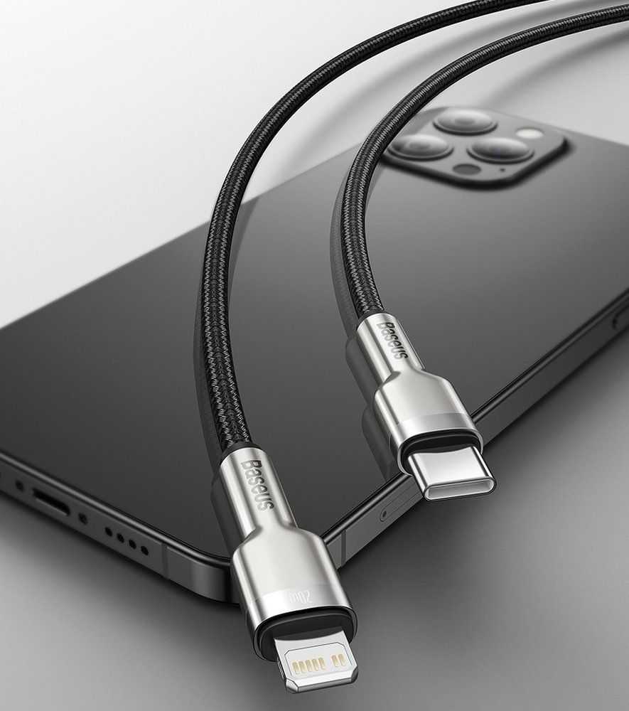 USB kabelis Baseus USB-C - Žaibas 1 m žalias (baseus _ 20210316152823)
