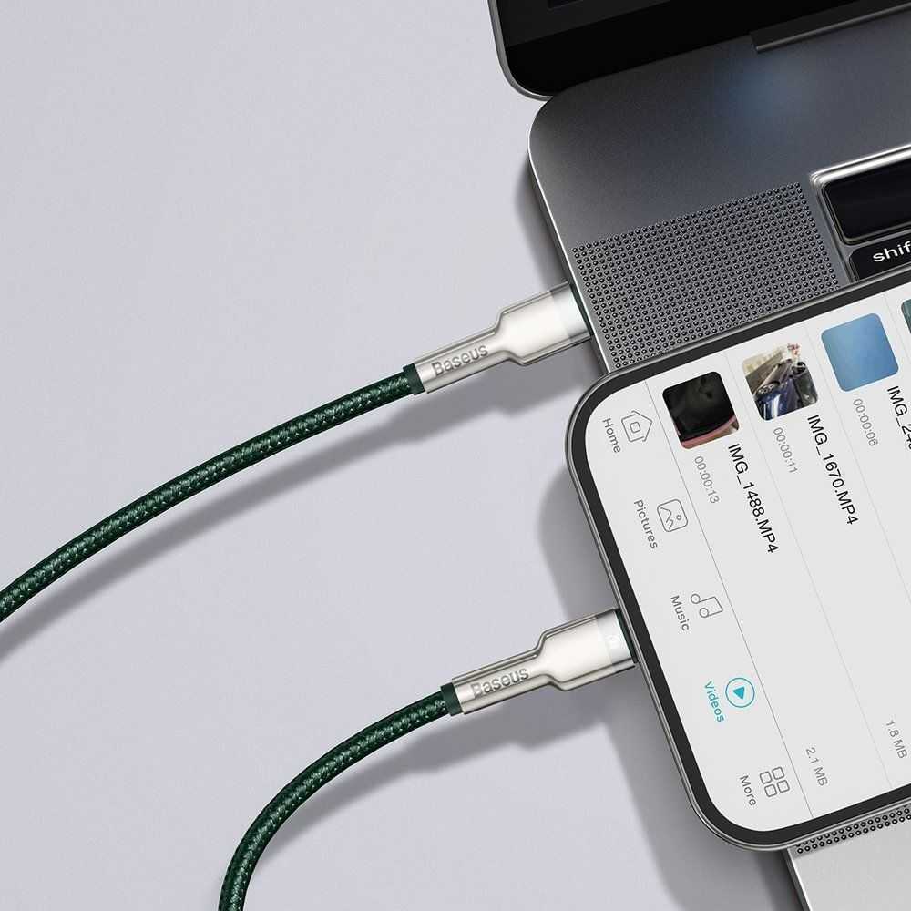 USB kabelis Baseus USB-C - Žaibas 1 m žalias (baseus _ 20210316152823)