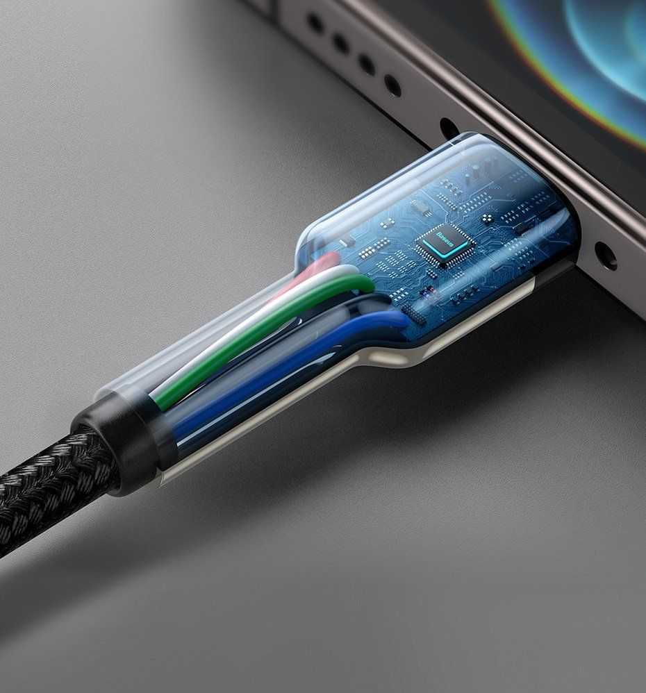 USB kabelis Baseus USB-C - Žaibas 1 m žalias (baseus _ 20210316152823)