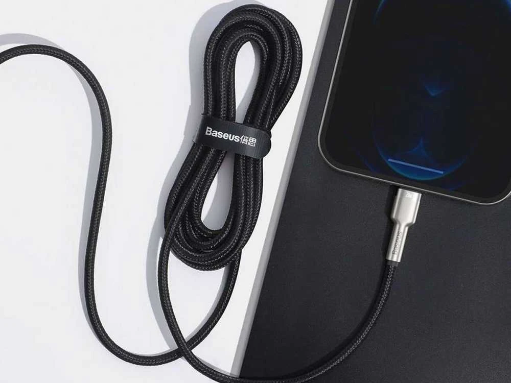 Baseus Cafule USB-C į Lightning kabelis 20W 2m - Juodas