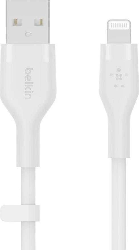 Belkin CAA008bt2MWH Boost Charge USB-A - žaibo silikonas 2,0 m balta