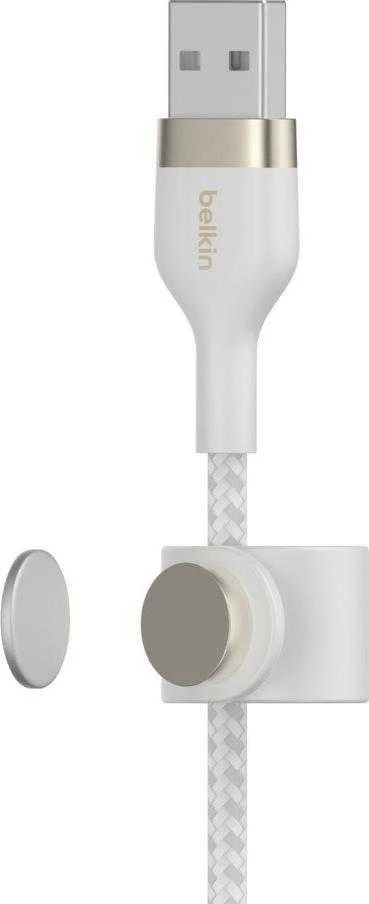 Belkin CAA010bt2MWH BOOST CHARGE™ USB-A LTG silikonui 2m balta
