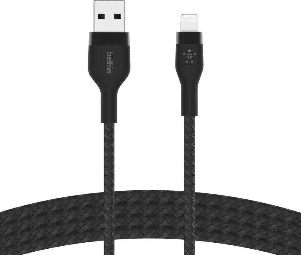 Belkin CAA010bt3MBK BoostCharge USB-A į Lightning silikoninis 3.0m, juodas