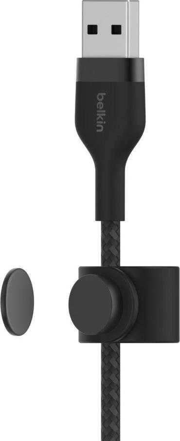 Belkin CAA010bt3MBK BoostCharge USB-A į Lightning silikoninis 3.0m, juodas