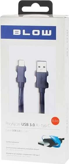 Blow USB 3.0 A jungtis – USB-C 0.5 m juoda