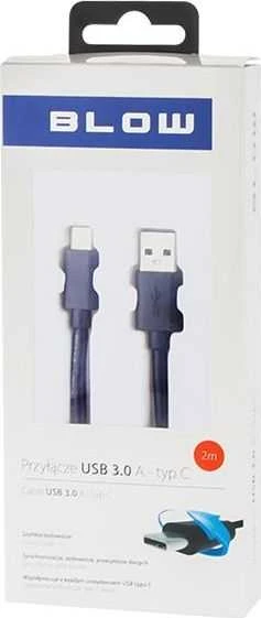 Blow Kabelis USB 3.0 A - USB-C 2m - Juodas