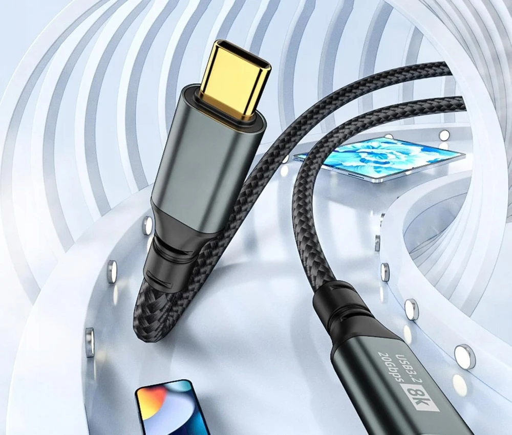 USB kabelis Bounn USB-C - USB-C 3 m juodas (JL-8KC2220-3M)