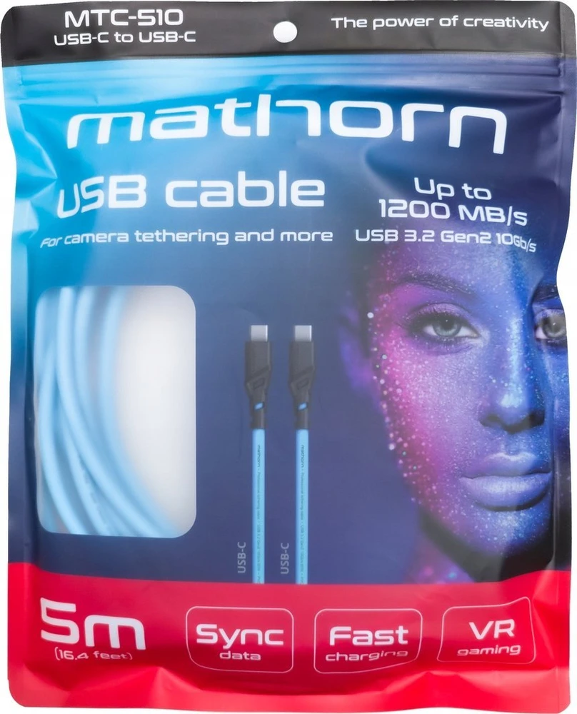 USB kabelis C2G USB-C - USB-C 5 m mėlynas (MTC-510)