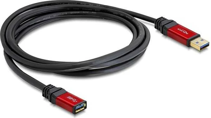 „Delock“ ilgintuvas USB 3.0 tipo A kištukas > USB 3.0 A tipo lizdas 3 m