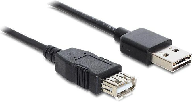 USB kabelis Delock USB-A – USB-A 5 m juodas (83373)