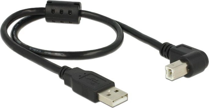 Kabelis USB Delock USB-A - USB-B 0.5 m Juodas (84809)