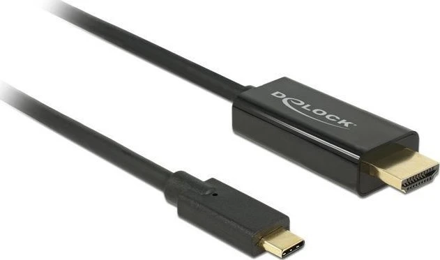 Delock Atrakinimo kabelis USB Type-C™ kištukas > HDMI-A kištukas DP-Alt režimas 4K 30 Hz 3 m juodas