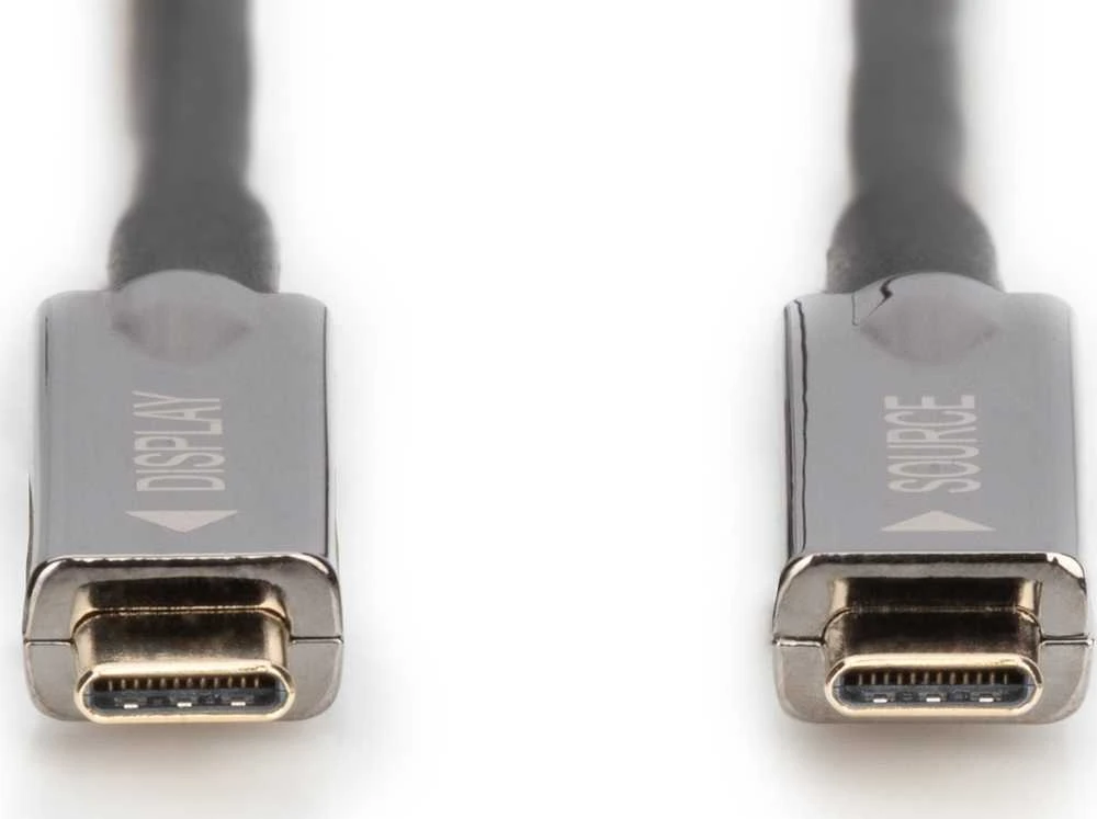 Assmann Electronic DIGITUS USB Type-C – USB Type-C AOC hibridinis FO kabelis 4K 60Hz USB 3.1 SPEC 10m