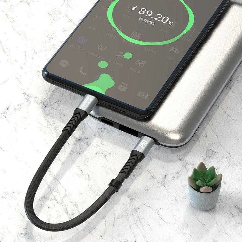 USB-C į USB-C Dudao 100 W PD 0.23 m laidas (juodas)
