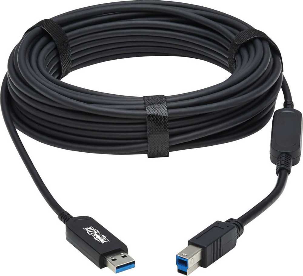 USB kabelis Eaton USB-A - USB-B 20 m juodas (U328F-20M)